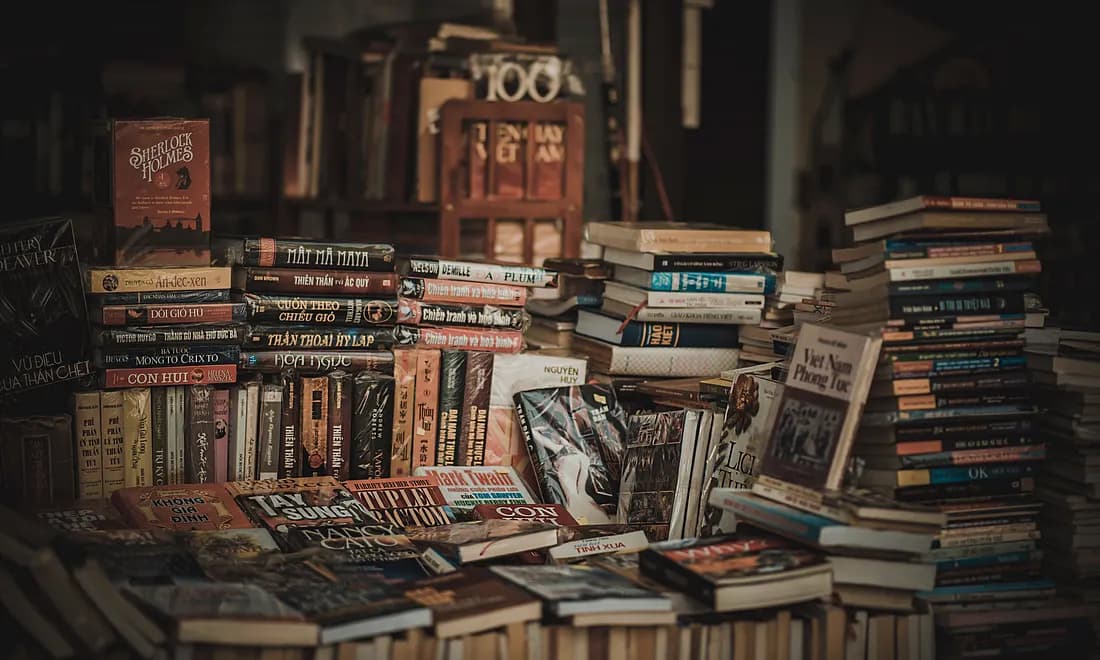Elegant abstract library illustration